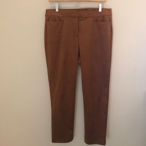 Loft Faux Suede Ankle Pants